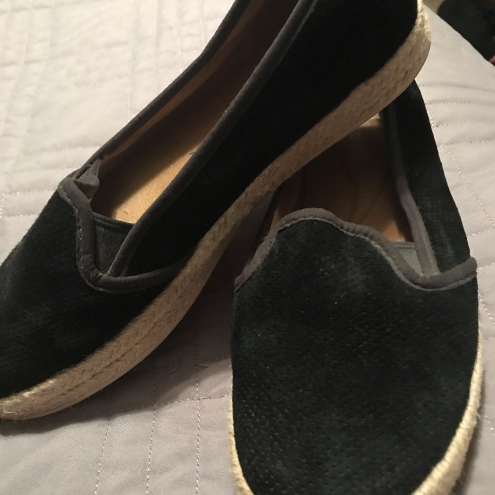 Clark’s cushion slip on shoes.